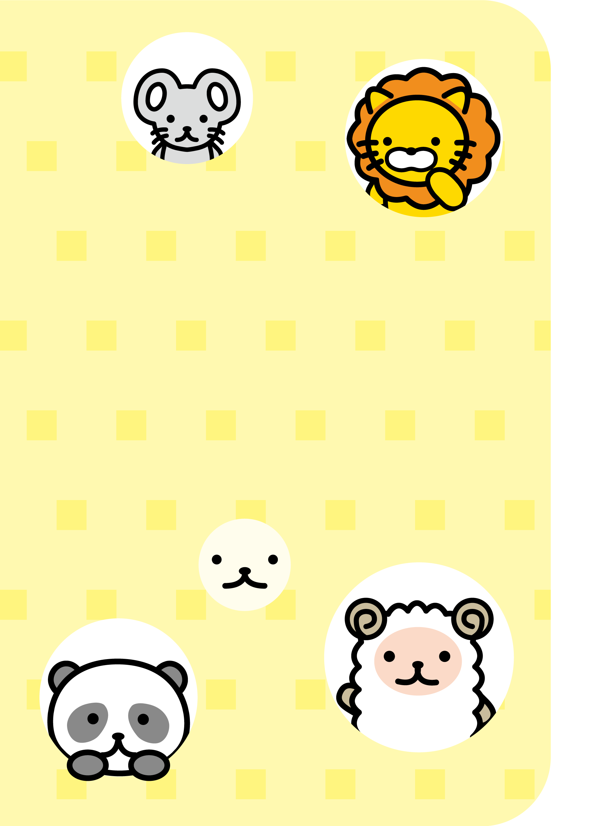 動物いっぱいスマートフォン